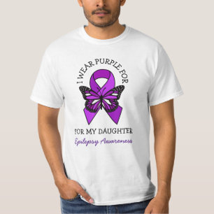 I Wear Purple for my Daughter   Epilepsy Awareness T-Shirt