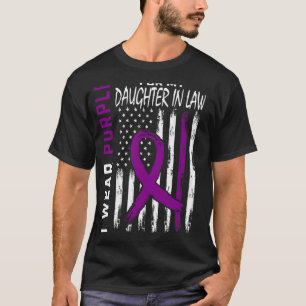 I Wear Purple For My Daughter In Law Lupus Awarene T-Shirt