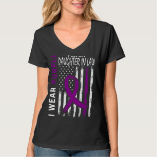 I Wear Purple For My Daughter In Law Lupus Awarene T-Shirt