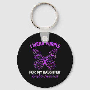 I Wear Purple For My Daughter Overdose Awareness B Key Ring