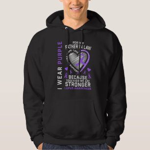 I Wear Purple For My Father In Law Lupus Awareness Hoodie