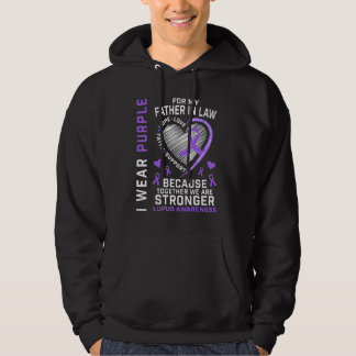 I Wear Purple For My Father In Law Lupus Awareness Hoodie