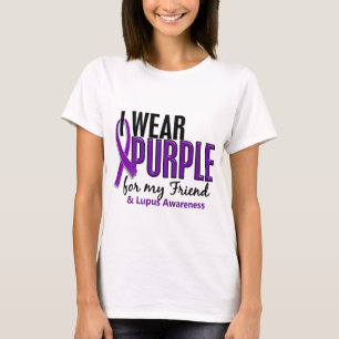 I Wear Purple For My Friend 10 Lupus T-Shirt