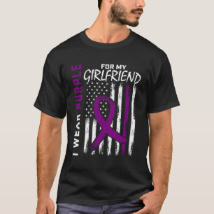I Wear Purple For My Friend Epilepsy Awareness Usa T-Shirt