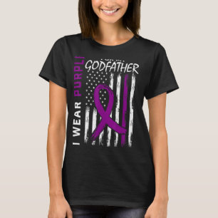I Wear Purple For My Godfather Epilepsy Awareness  T-Shirt