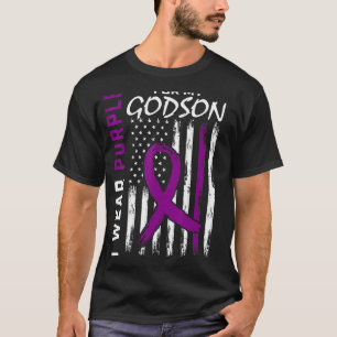 I Wear Purple For My Godson Epilepsy Awareness Ame T-Shirt