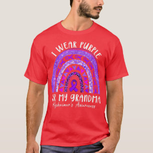 I Wear Purple For My Grandma Alzheimer's Awareness T-Shirt