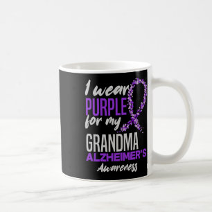I Wear Purple For My Grandma Dementia Heimers Awar Coffee Mug