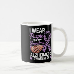 I Wear Purple For My Grandma Dementia Heimers Awar Coffee Mug