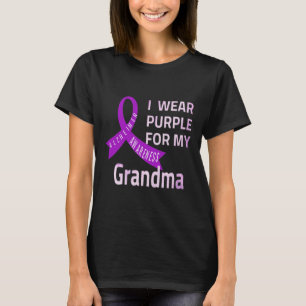 I Wear Purple For My Grandma Heimerheimer Disease T-Shirt