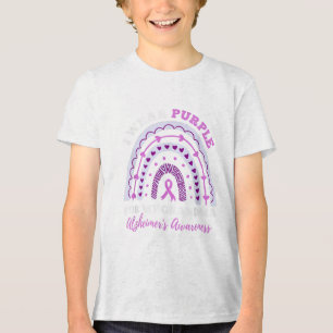 I Wear Purple For My Grandma Heimers Awareness _1  Tri-Blend Shirt