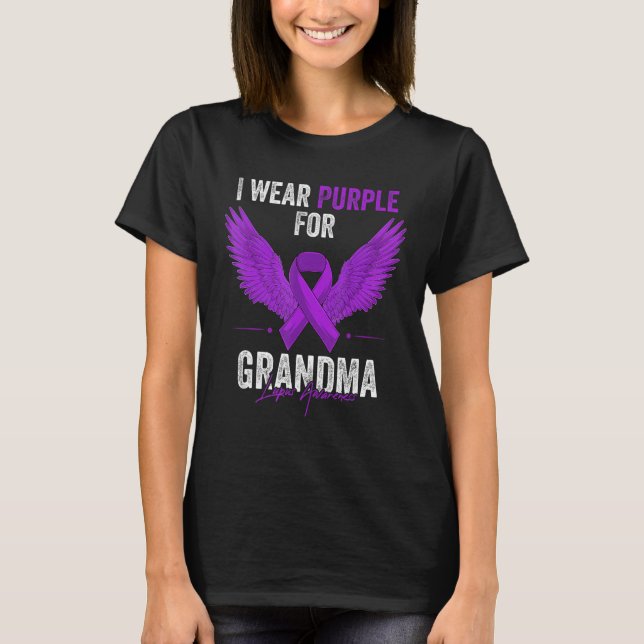 I Wear Purple For My Grandma Lupus Awareness Month T-Shirt (Front)