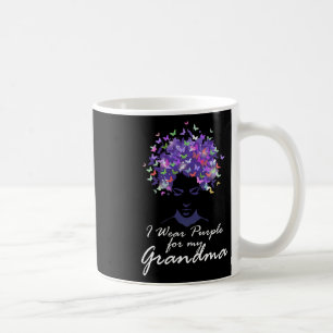 I Wear Purple For My Grandma Support Heimerheimer Coffee Mug
