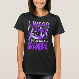 I Wear Purple For My Grandpa Childhood Hemiplegia  T-Shirt