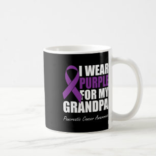 I Wear Purple For My Grandpa Pancreatic Cancer Awa Coffee Mug