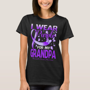 I Wear Purple For My Grandpa Pancreatic Cancer Awa T-Shirt