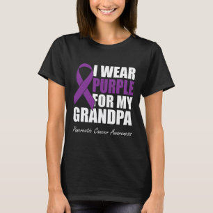 I Wear Purple For My Grandpa Pancreatic Cancer Awa T-Shirt