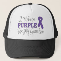 I Wear Purple For My Grandson (Purple Ribbon)