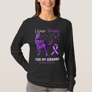 I Wear Purple For My Granny Epilepsy Awareness Din T-Shirt