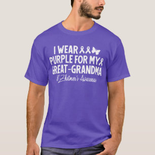 I Wear Purple For My Great-Grandma Alzheimer's T-Shirt