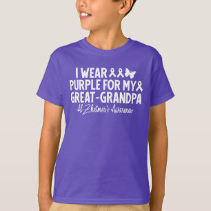 I Wear Purple For My Great-Grandpa Alzheimer's T-Shirt