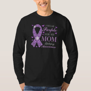 I Wear Purple For My Mom Epilepsy Awareness Purple T-Shirt