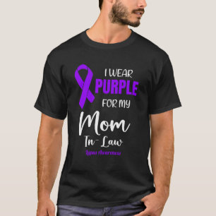 I Wear Purple For My Mom In Law for Lupus Awarenes T-Shirt