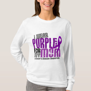 I Wear Purple For My Mum 6 Crohn’s Disease T-Shirt