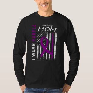 I Wear Purple For My Mum Epilepsy Awareness Americ T-Shirt