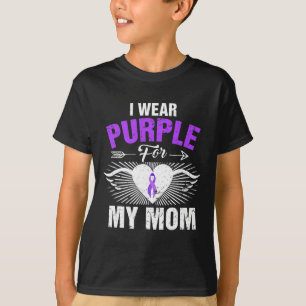 I Wear Purple For My Mum Epilepsy Awareness Costum T-Shirt