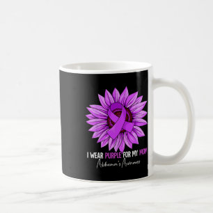 I Wear Purple For My Mum Heimerheimer's Awareness Coffee Mug