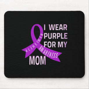 I Wear Purple For My Mum Heimerheimer's Disease Aw Mouse Mat