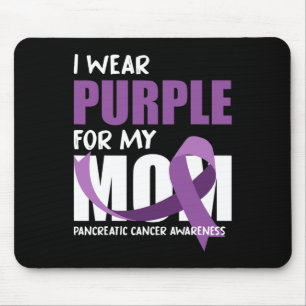 I Wear Purple For My Mum Pancreatic Cancer Awarene Mouse Mat