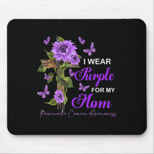 I wear Purple for my Mum Pancreatic Cancer Awarene Mouse Mat