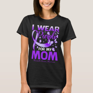 I Wear Purple For My Mum Pancreatic Cancer Awarene T-Shirt
