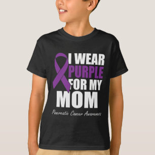 I Wear Purple For My Mum Pancreatic Cancer Awarene T-Shirt