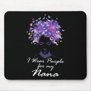 I Wear Purple For My Nana Mother Support Heimerhei Mouse Mat