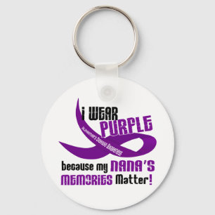 I Wear Purple For My Nana’s Memories 33 Key Ring