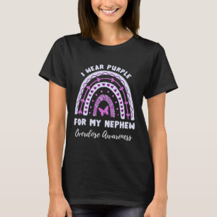I Wear Purple For My Nephew Overdose Awareness Rai T-Shirt