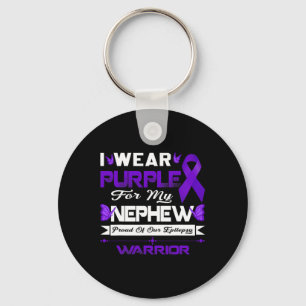 I Wear Purple For My Nephew Proud Of Our Epilepsy  Key Ring