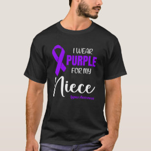 I Wear Purple For My Niece for Lupus Awareness T-Shirt