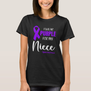 I Wear Purple For My Niece for Lupus Awareness T-Shirt