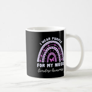 I Wear Purple For My Niece Overdose Awareness Rain Coffee Mug