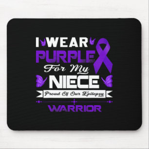 I Wear Purple For My Niece Proud Of Our Epilepsy W Mouse Mat