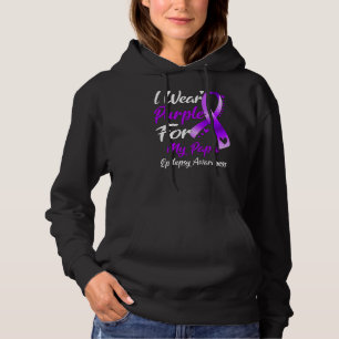 I Wear Purple For My Papa Epilepsy Awareness Hoodie
