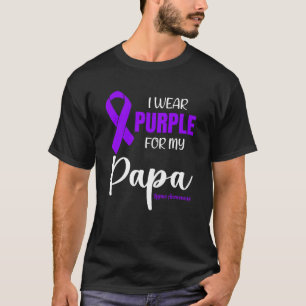 I Wear Purple For My Papa for Lupus Awareness T-Shirt