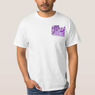 I Wear Purple For My Sister 6.4 Cystic Fibrosis T-Shirt