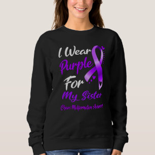 I Wear Purple For MY SISTER Chiari Malformation Aw Sweatshirt