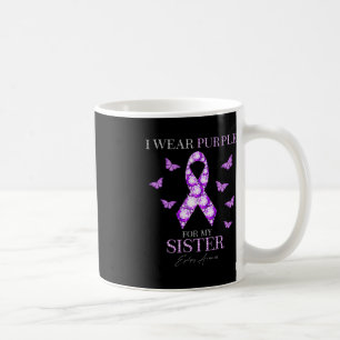 I Wear Purple For My Sister Epilepsy Awareness Mon Coffee Mug