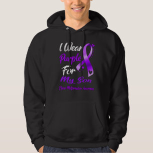 I Wear Purple For MY SON Chiari Malformation Aware Hoodie